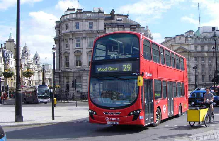 Arriva London Volvo B5LH Wright hybrid HV127